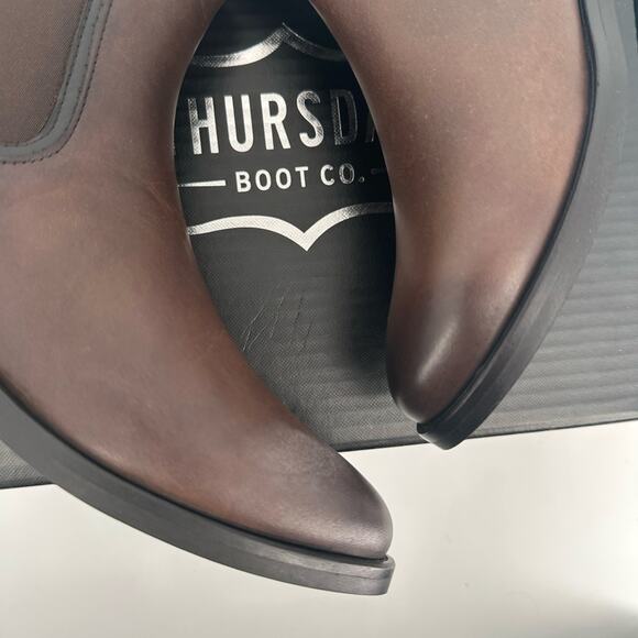 Thursday Boot Co. Duchess Boots in Brown Size 8.5 New in Box Leather Shoes NWT - Picture 7 of 14